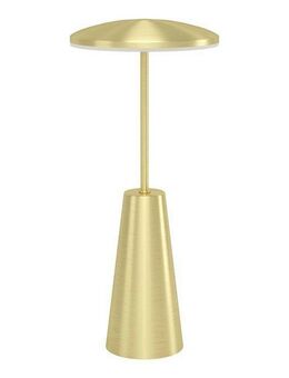 EGLO Tischleuchte PICCOLA, Ein-/Ausschalter, USB-Anschluss mit Ladefunktion, LED fest integriert, warmweiß - kaltweiß, dimmbare Nachttischlampe, Metall, Lampe für Balkon, IP54