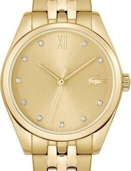 Lacoste Quarzuhr TUILERIE 2001303, Armbanduhr, Damenuhr, Glaskristalle, Edelstahlarmband, analog