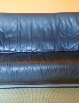 3 - Sitzer Ledersofa schwarz - Berlin