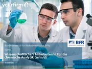 Wissenschaftliche/r Mitarbeiter/in für die chemische Analytik (w/m/d) - Berlin