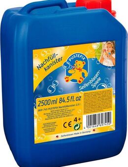 PUSTEFIX Seifenblasen Kanone Seifenblasen Nachfüllkanister, Made in Germany