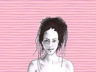 Pop Art Grafik X25 - rainer.barnulf Originalzeichnung auf Dibondplatte 10x20cm - Berlin