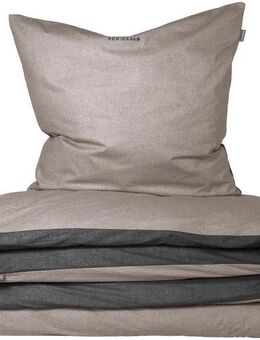 Schiesser Wendebettwäsche Doubleface aus weicher Baumwolle mit edlem Melangeeffekt, Feinbiber, 2 teilig, ab Größe 135x200 cm erhältlich, Made in Green