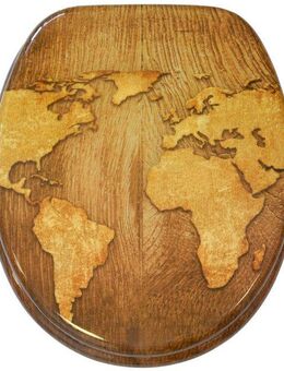 Sanilo WC-Sitz World Map, mit Absenkautomatik