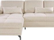 Places of Style Ecksofa Costello L-Form, mit Sitztiefenverstellung, Armteilverstellung und, 3 Nierenkissen, optional Bettfunktion und Bettkasten
