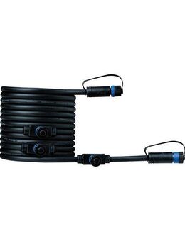 Paulmann LED Gartenstrahler Plug & Shine Kabel 5m 4 Ausgänge IP68 Schwarz, ohne Leuchtmittel
