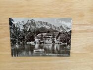 Ansichtskarte-AK-856-Hotel Badersee mit Zugspitz-Gruppe. - Nörvenich