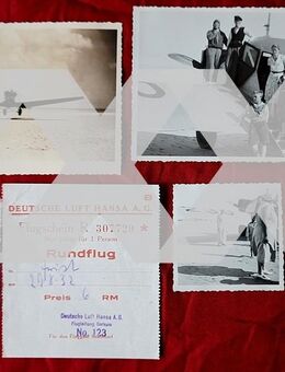 für Sammler - seltener Flugschein für einen Rundflug der Luft Hansa von 1932 von Juist - Niederfischbach