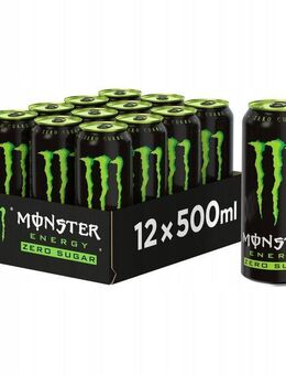 Monster Energy Zero Sugar - Energetisches Getränk ohne Zucker, 12x500ml - Ingolstadt