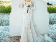 Sima Couture maßgeschneidertes Hochzeitskleid mit Schleier - Bad Tölz