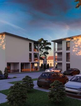 "Maier-Wirt"-Areal EG/OG/DG 2-Zimmer (41,20 qm SÜD) - KfW55, Loggia, Aufzug - Moosinning