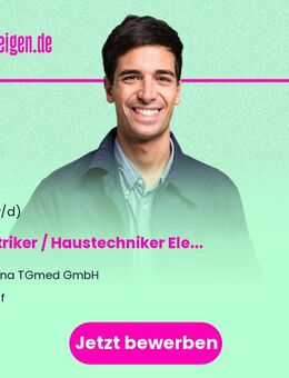 Elektriker / Haustechniker Elektro (m/w/d) - Klinikbetrieb ohne Außendienst - Hof