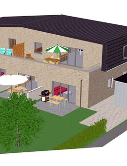 TOP-Lage, Neubau: 2-Zimmer Penthouse-Wohnung mit PKW-Stellplatz in Friedrichskoog / Nordsee - Friedrichskoog