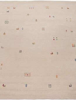 Paco Home Wollteppich Gabbeh 312, rechteckig, Höhe: 9 mm, Kurzflor, handgewebt, reine Wolle, Gabbeh-Stil, Wohnzimmer