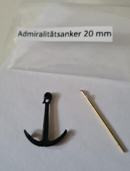 Stockanker (Admiralitätsanker) L: 22mm Metall - Düsseldorf
