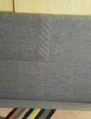 stoffbezogene Rückwand Bett, neu, grau in 59846