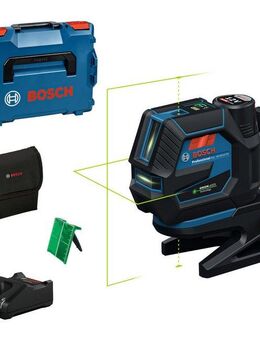 Bosch Professional Kreuzlinienlaser Kombilaser »GCL 12V-50-22 CG«, Inkl. 1x Akku GBA 12V 2,0Ah und Ladegerät GAL 12V-40, in L-BOXX 136