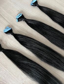 Echthaar Extension - 60cm - Schwarz - Straubenhardt