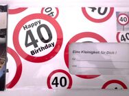 40 Geburtstag Geldkarte XXL oder Happy Birthday Geburtstagskarte - Aschersleben