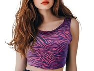 "- Sinsay Gym Hard Sporttop L 40/42 Top Bustier Sport pink blau Träger bauchfrei - Mühlberg (Elbe)