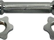 body coach Kurzhantelstange Verchromt, 35 cm 14" für Standard Gewichte 30mm Innenmaß, Chrom, Stahl, 35,2 cm (3-tlg), kreuzgerändelter Griff