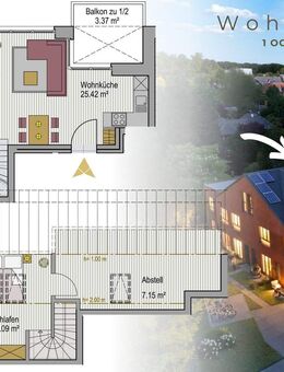 RESERVIERT: 3-Zimmer-Maisonette mit großem Abstellraum & Balkon - Lohne (Oldenburg)