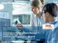 Technical Customer Service Manager / Project Manager R&D / Entwicklungsingenieur/in (m/w/d) - Alfeld (Leine)