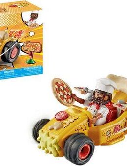 Playmobil® Rasende Pizza (71634), Funstars Konstruktions-Spielset, (37 St), Made in Europe