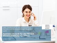 Assistenz (m/w/d) für den Bereich Wissenschaftliche Gutachten - München