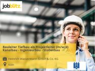 Bauleiter Tiefbau als Projektleiter (m/w/d) Kanalbau - Ingenieurbau - Stollenbau - Köln