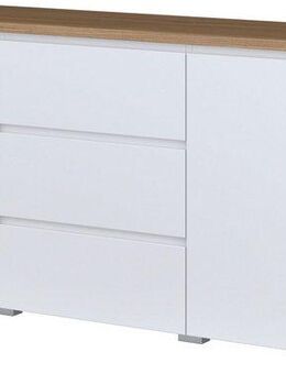 INOSIGN Sideboard Modo, Breite 150 cm, moderne grifflose Kommode 2Türen/3 SK, Schubladenkommode mit viel Stauraum, Einlegeböden verstellbar