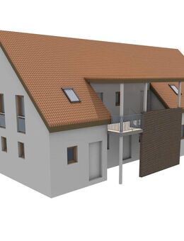 Hünfeld-Oberrombach: SCHLAUER WOHNEN: Neubau-KfW 55 Dachgeschosswohnung mit verstecktem Raumwunder - Hünfeld (Konrad-Zuse-Stadt)