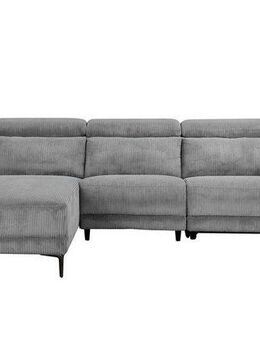 Home affaire Ecksofa Lund in Cord, L-Form, 261 cm, manuelle und elektr. Relaxfunktion, USB-C und Kopfteilverstellung