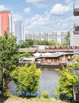 Designer-Penthouse mit Spree-Blick: Dachterrasse, 2 Balkone, Fußbodenheizung - Industrial Style - Berlin