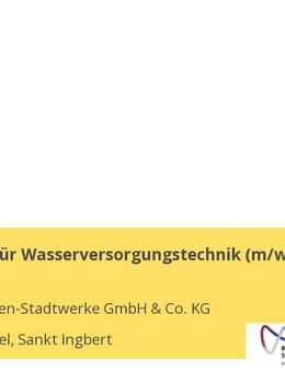Fachkraft für Wasserversorgungstechnik (m/w/d) - Blieskastel