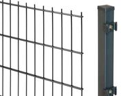 GARDEN 'N' MORE Doppelstabmattenzaun Standard, (11-St), 5 Elemente für 10 m, LxH: 200 x 103 cm, mit 6 Pfosten