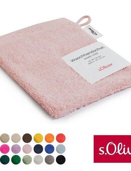 s.Oliver Waschhandschuh s.Oliver, Premium Qualität, 600 gr/m², auch als Sets erhältlich, Walkfrottier (1-St), große Farbauswahl, auch als Duschtuch, Handtuch, Gästetuch
