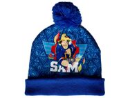 Feuerwehrmann Sam Kinder Jungen Bommelmütze Beanie Winter-Mütze Blau Größe 52 - Berlin