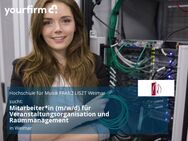 Mitarbeiter*in (m/w/d) für Veranstaltungsorganisation und Raummanagement - Weimar