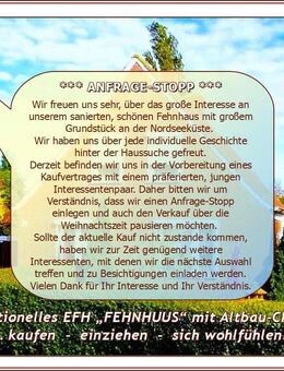 Ostfries. NORDSEE-KÜSTE von privat: saniertes - renoviertes - modernisiertes EFH „FEHNHAUS“ + Garage, NeGeb. auf großem Grdst. - Krummhörn