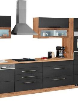 KOCHSTATION Küchenzeile KS-Wien, Breite 440 cm, wahlweise mit E-Geräten und Induktion