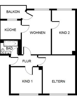 3-Zimmer-Wohnung in Gelsenkirchen Hassel - Gelsenkirchen