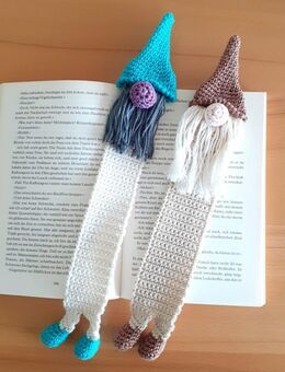 Lesezeichen bookmark gehäkelt Wichtel Gnom Zwerg Handarbeit - Koblenz