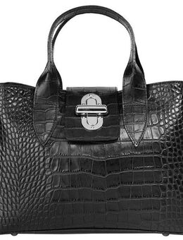 Cluty Henkeltasche, echt Leder, Made in Italy