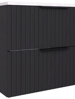 welltime Waschtisch TIBU mit Waschbecken, Badmöbel, zwei Schubladen, Breite 60/80 cm, Badschrank mit Waschbecken, Softclose, Maße B/H/T: 61/53/47 cm