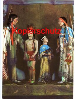 Alte Ansichtskarte „Prärie-Indianer um 1890“, 1972, nicht gelaufen - Landsberg