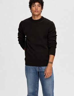 SELECTED HOMME Rundhalspullover SLHDANE LS KNIT STRUCTURE CREW NECK NOOS