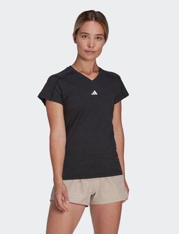adidas Performance T-Shirt TR-ES MIN T Trainingsshirt, feuchtigkeitsabsorbierend mit V Ausschnitt