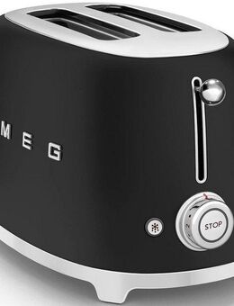 Smeg Toaster TSF01BLMEU, 2 kurze Schlitze, 950 W