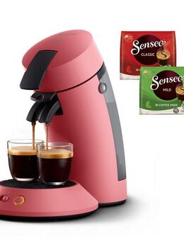Philips Senseo Kaffeepadmaschine Original Plus CSA210/35, mit zwei Kaffee-Einstellungen, aus 28% rec. Plastik, inkl. Gratis-Zugabe (Wert 5 € UVP)